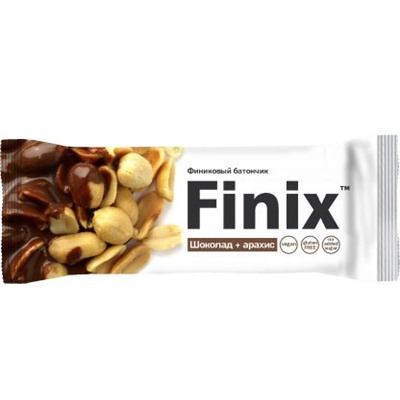 Финиковый батончик "Finix" шоколад+арахис