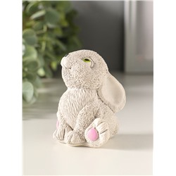 Фигурка гипс «Кролик сидит», 7×5×6.5 см, серый