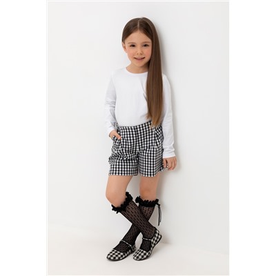 Шорты серая клетка на белом к519 Crockid