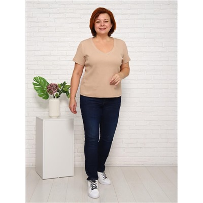 Дубль - футболка бежевый