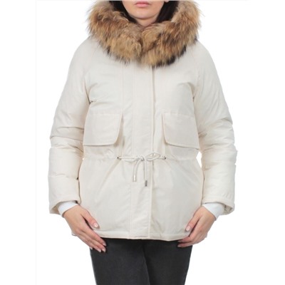 7350 MILK WHITE Куртка зимняя женская (200 гр. холлофайбер)