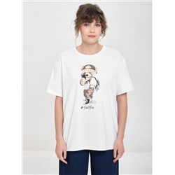 Футболка оверсайз с принтом