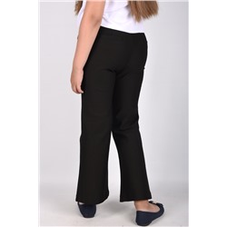 21018 Брюки школьные "Кюлоты" Черный/22(140)