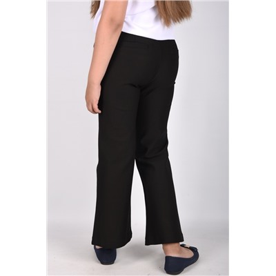 21018 Брюки школьные "Кюлоты" Черный/24(152)