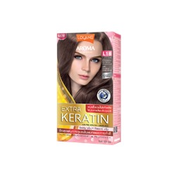 Стойкая краска для волос Lolane Aroma Extra Keratin Hair Color 125ml (L18-Mahogany Golden Brown)
