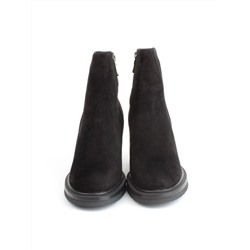 04-M3-9203 BLACK Ботильоны зимние женские (натуральная замша, натуральный мех)