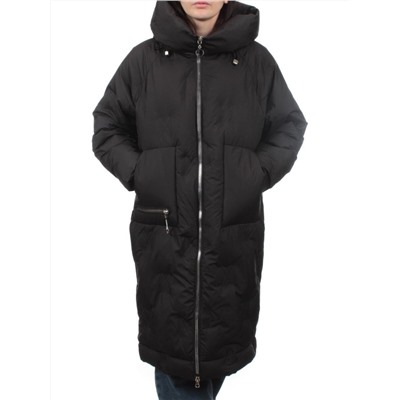 305 BLACK Пальто зимнее стеганое женское (200 гр. холлофайбер)