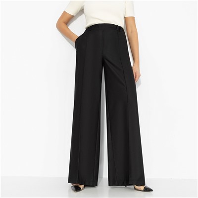 Брюки с деликатным блеском, Минимализм с акцентами (чёрные)