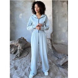 Костюм женский серо-голубой
