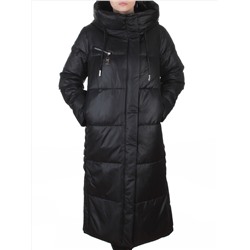 8310 BLACK Пальто зимнее женское (200 гр. холлофайбер)