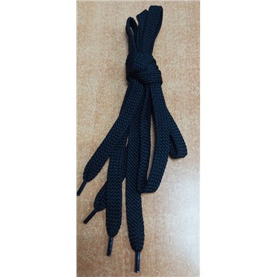 Шнурки черн плоские 100 см