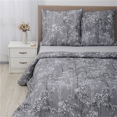 КПБ Simple Life 1,5 спальный, бязь, 100 % хлопок, пл. 120 гр./кв.м., Botanic (Ботаник) Пододеяльник 146*217, простыня 150*217, наволочка 70*70 (2 шт.)