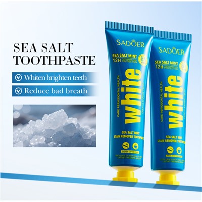 Набор зубных паст ассорти 5 вкусов Sadoer WHITЕ, 5 шт. * 30 гр.