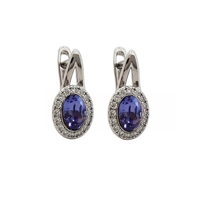 Серьги с кристаллами Swarovski