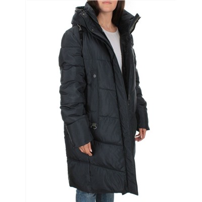 2122 DK.BLUE Пальто зимнее женское (200 гр .холлофайбер)