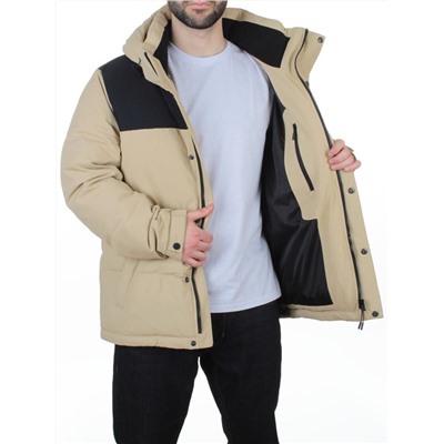 6966 BEIGE Куртка мужская зимняя (200 гр. холлофайбер)