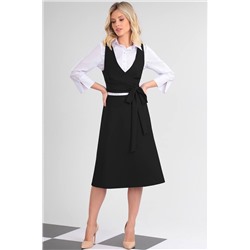 LeNata 31299 черный, Блуза,  Юбка,  Жилет