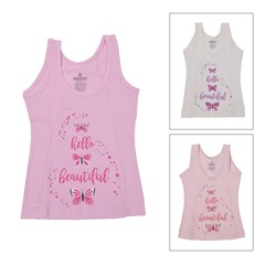 4558 Майка для девочек многоцвет (BAYKAR)