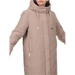 1135 DK. BEIGE Пальто зимнее облегченное женское (холлофайбер 150 гр.)