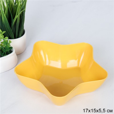 Салатник 17 см Звезда / N107yellow /уп 176/ желтый   733174
