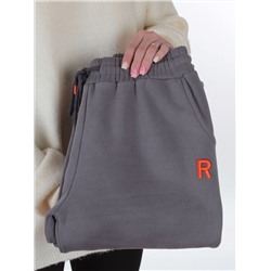 2617 GRAY Брюки спортивные утепленные женские (85% хлопок, 10% полиэстер, 5% спандекс)