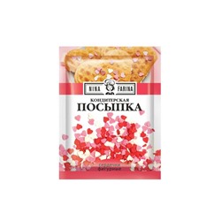 «Nina Farina», кондитерская посыпка «Фигурные сердечки», 15 г