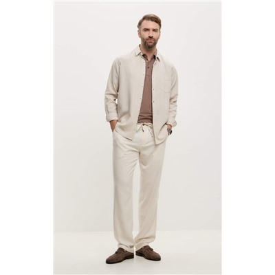 Брюки лен F511-0855 natural linen