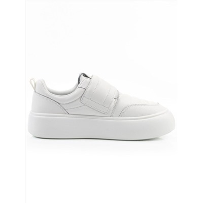 03-YH462-1 WHITE Полуботинки спортивные демисезонные женские (натуральная кожа)