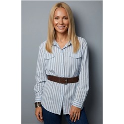 Рубашка OVER SIZE с поясом