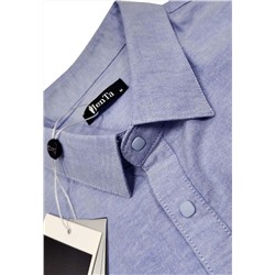 016J Мужская рубашка JenTa голубой
