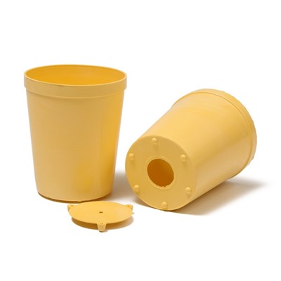 Набор для рассады: стаканы по 250 мл (18 шт.), поддон 40×20 см, цвет МИКС, Greengo