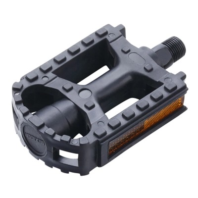 Педаль для MTB MIXIEER MIXIEER MX-P616, полипропилено чёрный, стальные подшипники, ось 2S, рефлектор, 98х70мм, резьба 9/16, 1 пара. /уп 50/
