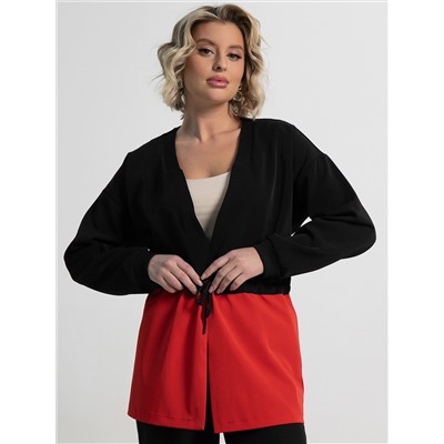 Жакет Мидней (черно-красный) Б15164-13М