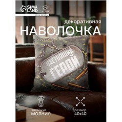 Наволочка декоративная «Этель. Настоящий герой», 40×40 см