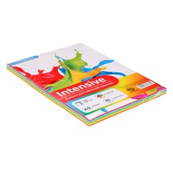 Бумага цветная Calligrata, А5, 100 листов, 5 цветов, интенсив, 80 г/м²