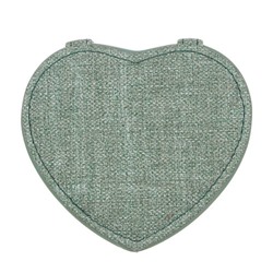 Шкатулка для украшений с зеркалом и секциями, 10,5х9,5 см, велюр, 4 цвета