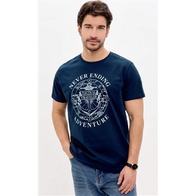 Футболка P611-06-928 d.blue