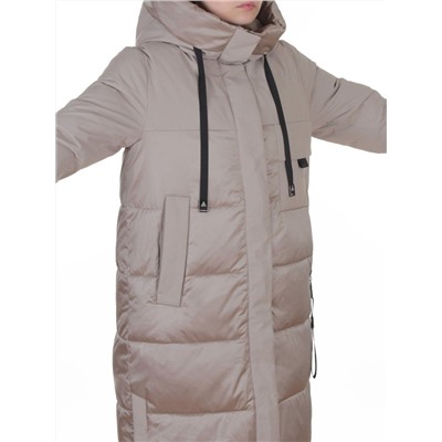 A81 BEIGE Пальто зимнее женское (200 гр. холлофайбер)