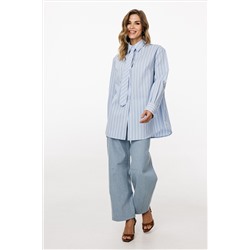 Блуза EOLA 3049 голубой_в_полоску