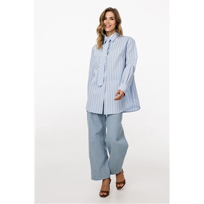 Блуза EOLA 3049 голубой_в_полоску