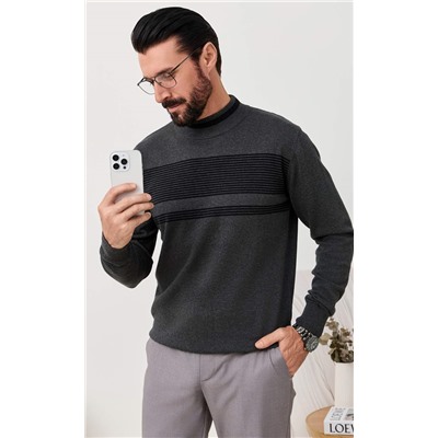 Джемпер F521-1576 grey/black
