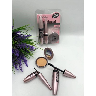 Набор Million Pauline The Lash Sensational  3in1 (тушь, подводка, пудра)