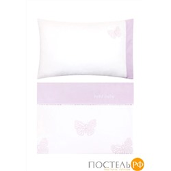 Чехол для бампера 'БАБОЧКИ', р-р: 45x195см, цвет: белый/лаванда