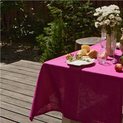 Скатерть Этель Linen collection rose 145х110см, 100%лён 265 г/м2