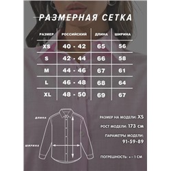 Женская рубашка оверсайз в полоску CRACPOT