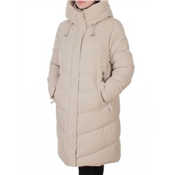 6605B LT. BEIGE Пальто зимнее женское (200 гр. холлофайбер)