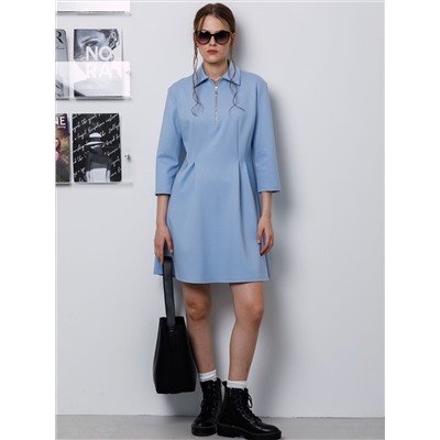 Платье короткое трикотажное