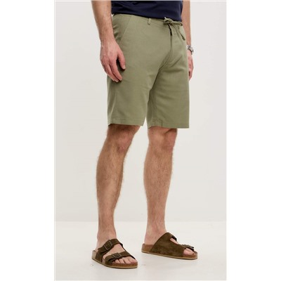 Шорты лен F111-0960-1 olive