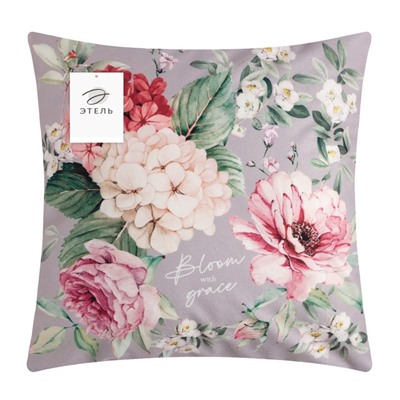 Наволочка декоративная «Этель» Bloom, 40×40 см, велюр