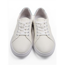 03-C935-10 MILK/LT. BLUE Кеды женские (натуральная кожа)